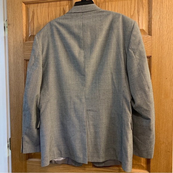 English Manor Sport Coat Blazer Suit Men’s 46R Gray Houndstooth w/ 31X38 Pants - Picture 3 of 12
